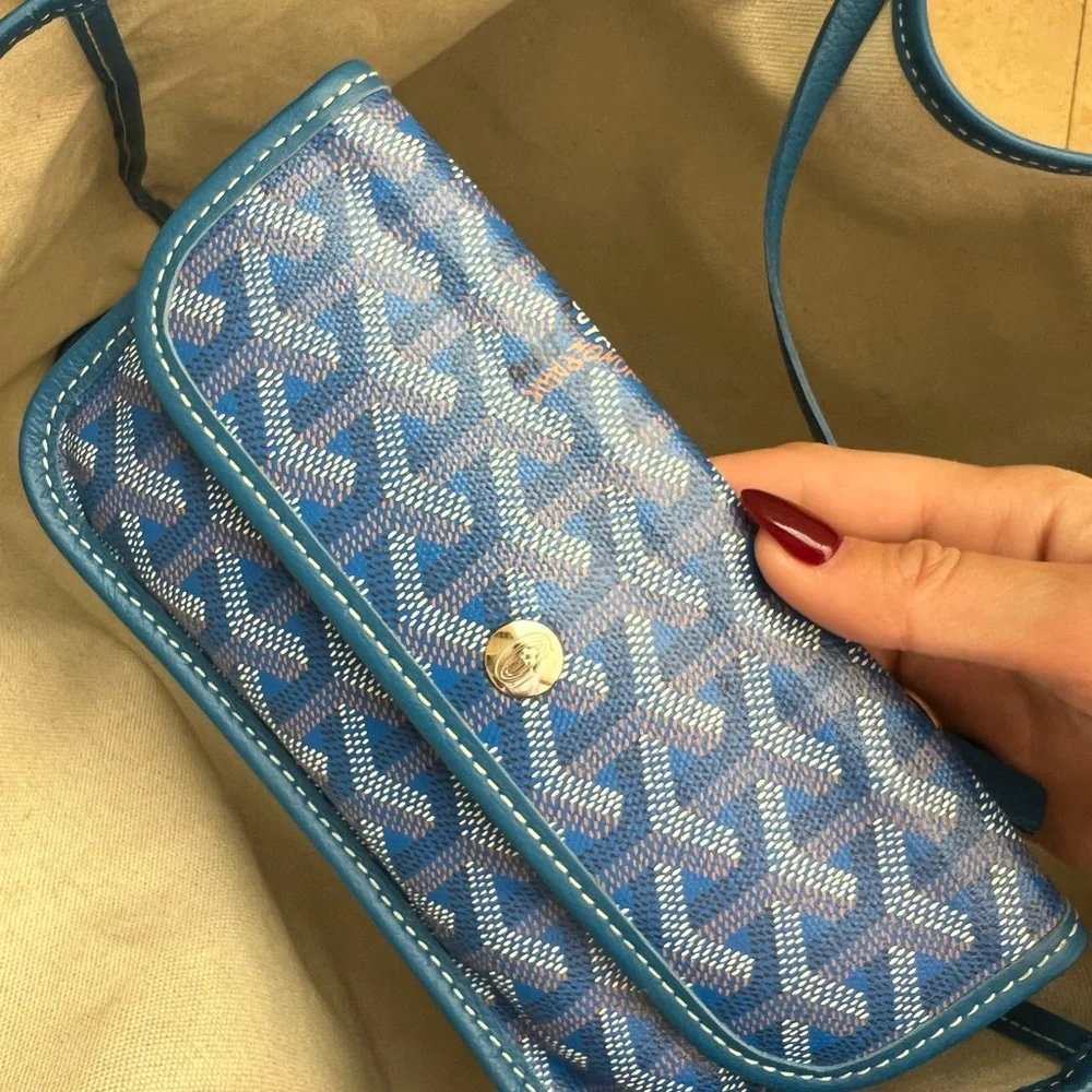 Goyard Blue Tote Bag - Picture 8 of 11